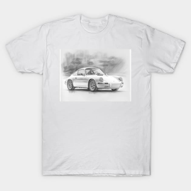 Classic Porch 911 T-Shirt by SpaceCars